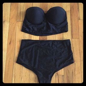 High waist - Strapless - Push-up Bikini